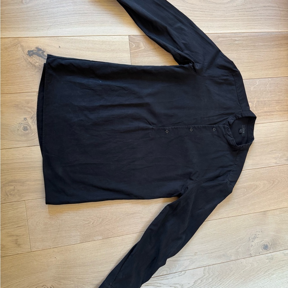 COS Charcoal Long Sleeve Top